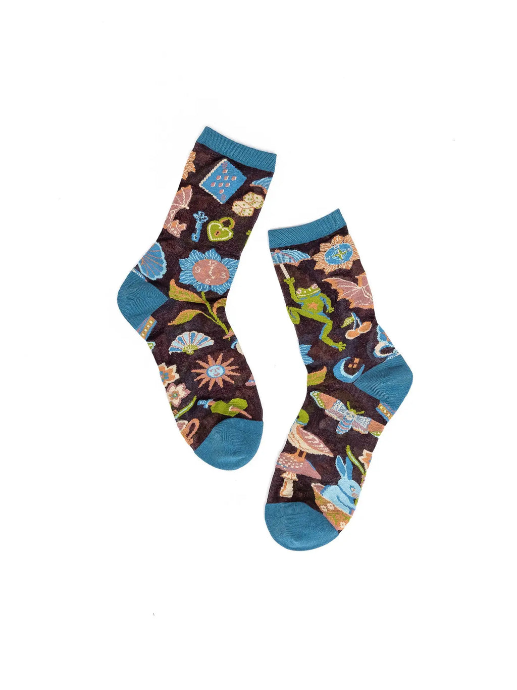 DARK FAIRYTALE SHEER CREW SOCK