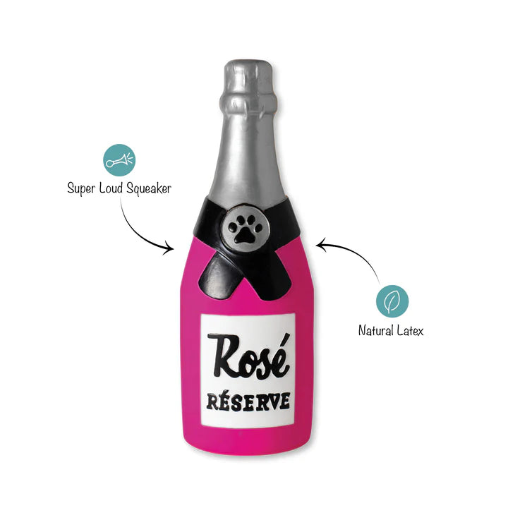 PLAY THEN ROSE LATEX DOG TOY