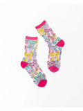 BOWS & JAM SHIMMER SHEER CREW SOCK