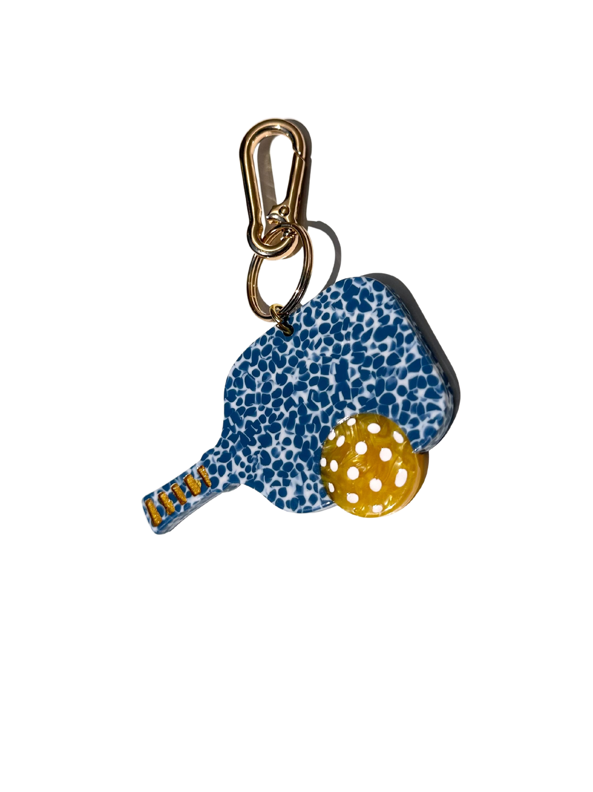 HAND-PAINTED PICKLEBALL KEYCHAIN