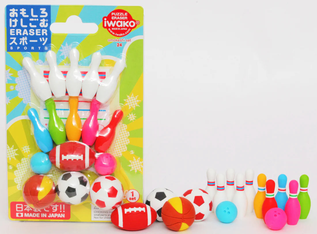 IWAKO SPORTS ERASER CARD