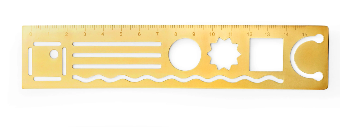 3 IN 1 METAL RULER – Crystal Bridges and the Momentary