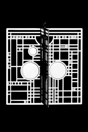 FRANK LLOYD WRIGHT 3D ORNAMENT
