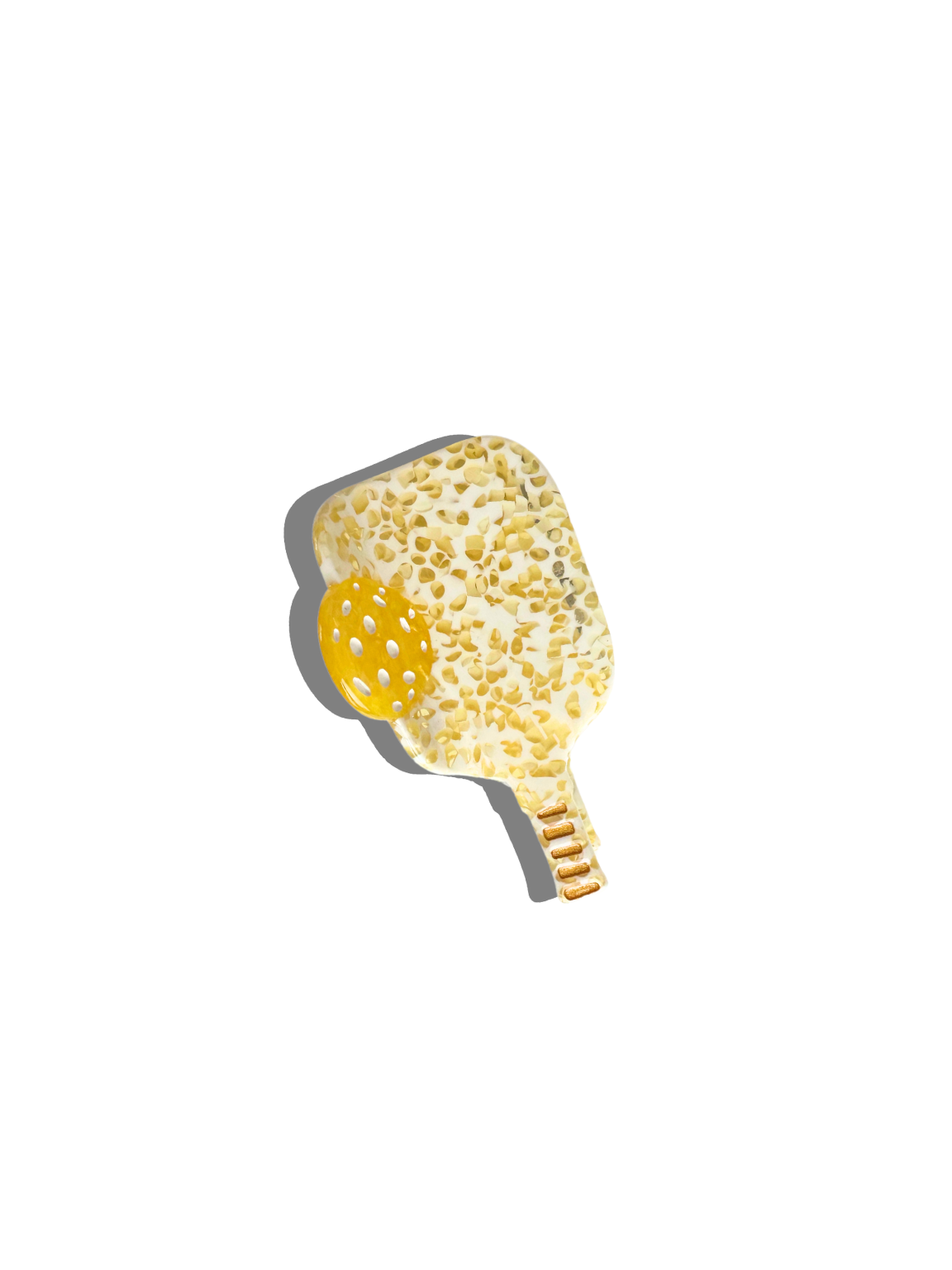 HAND-PAINTED PICKLEBALL PADDLE CLAW HAIR CLIP