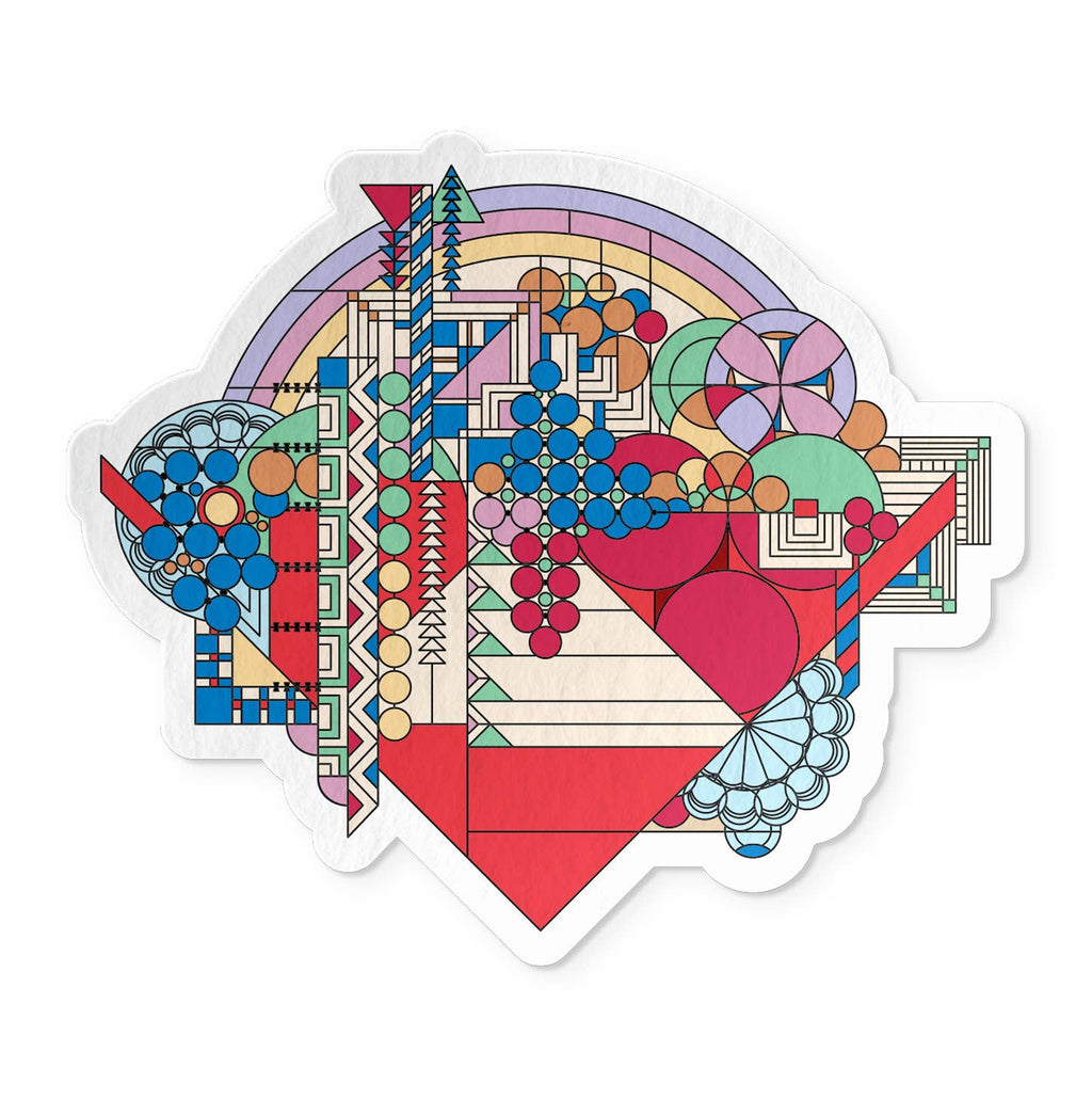 FRANK LLOYD WRIGHT MAY BASKET STICKER