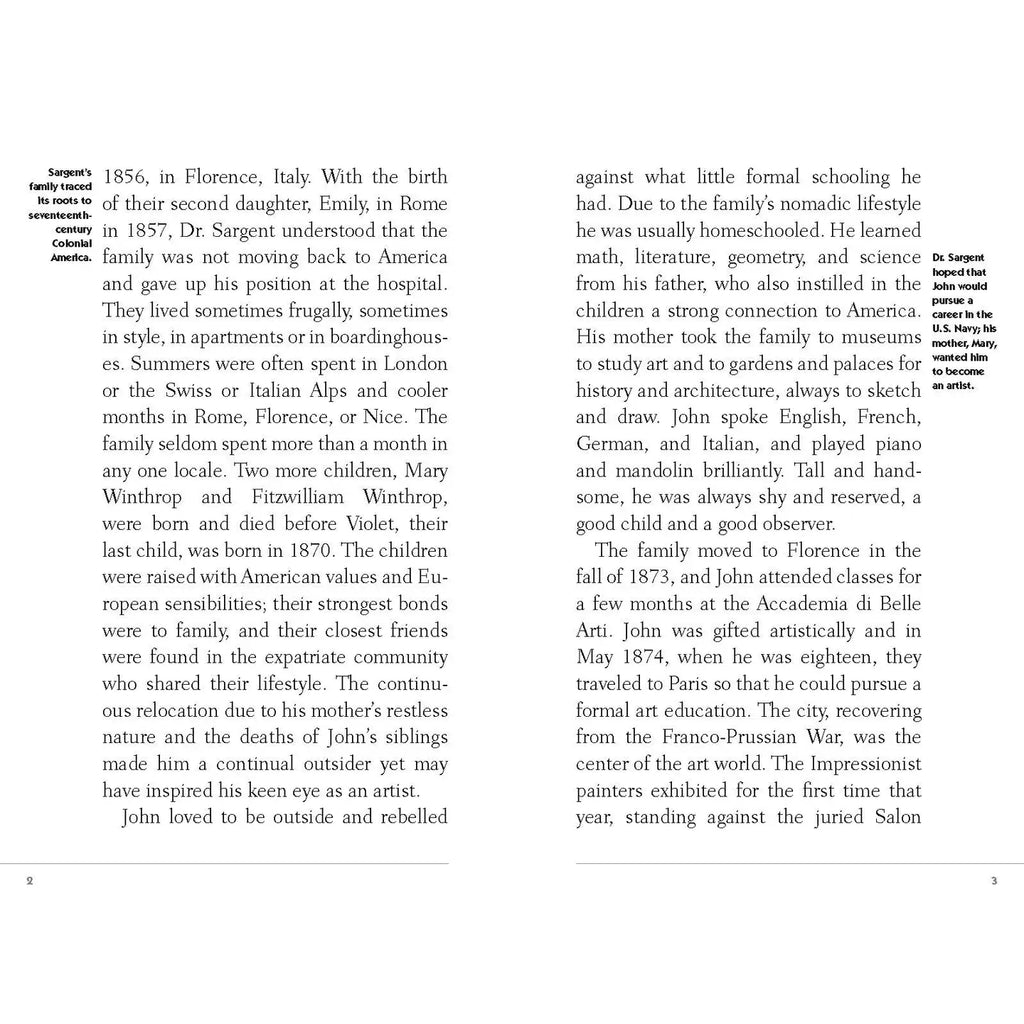 A SHORT BIOGRAPHY OF JOHN SINGER SARGENT