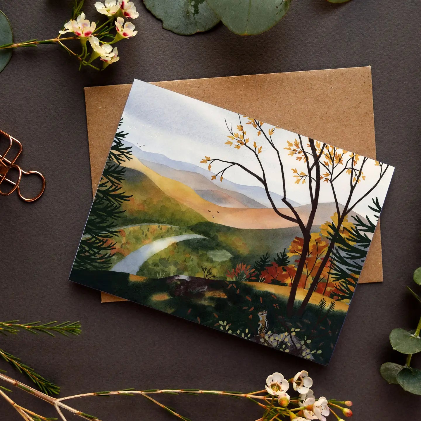WHITE RIVER VALLEY GREETING CARD