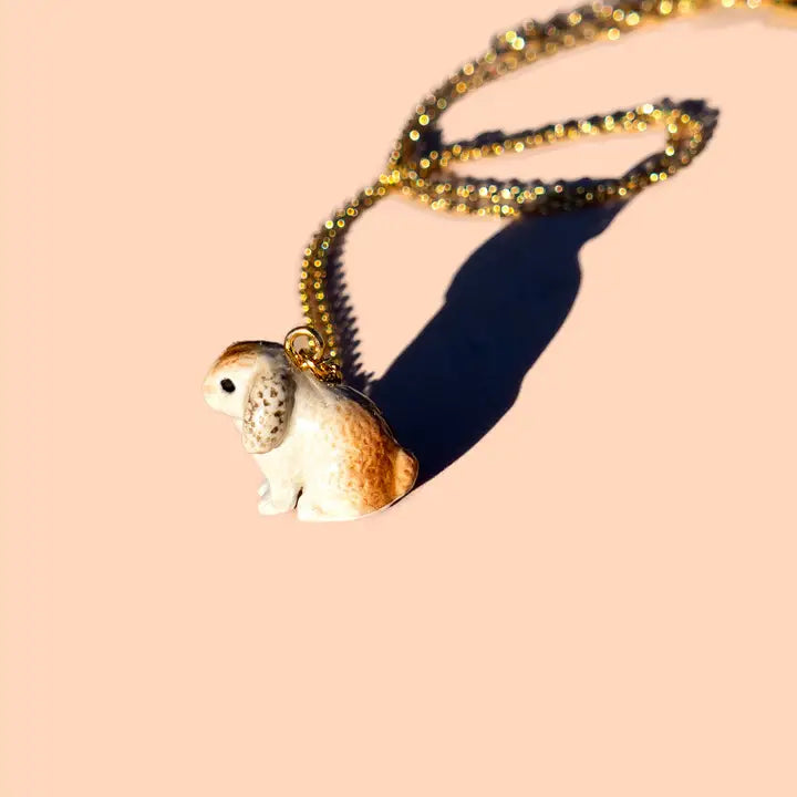 TINY FLUFF RABBIT NECKLACE