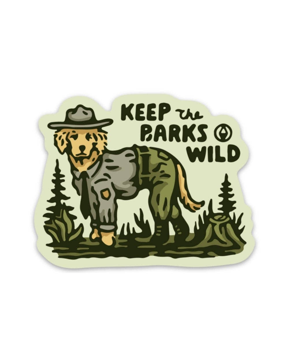 KEEP THE BARKS WILD STICKER