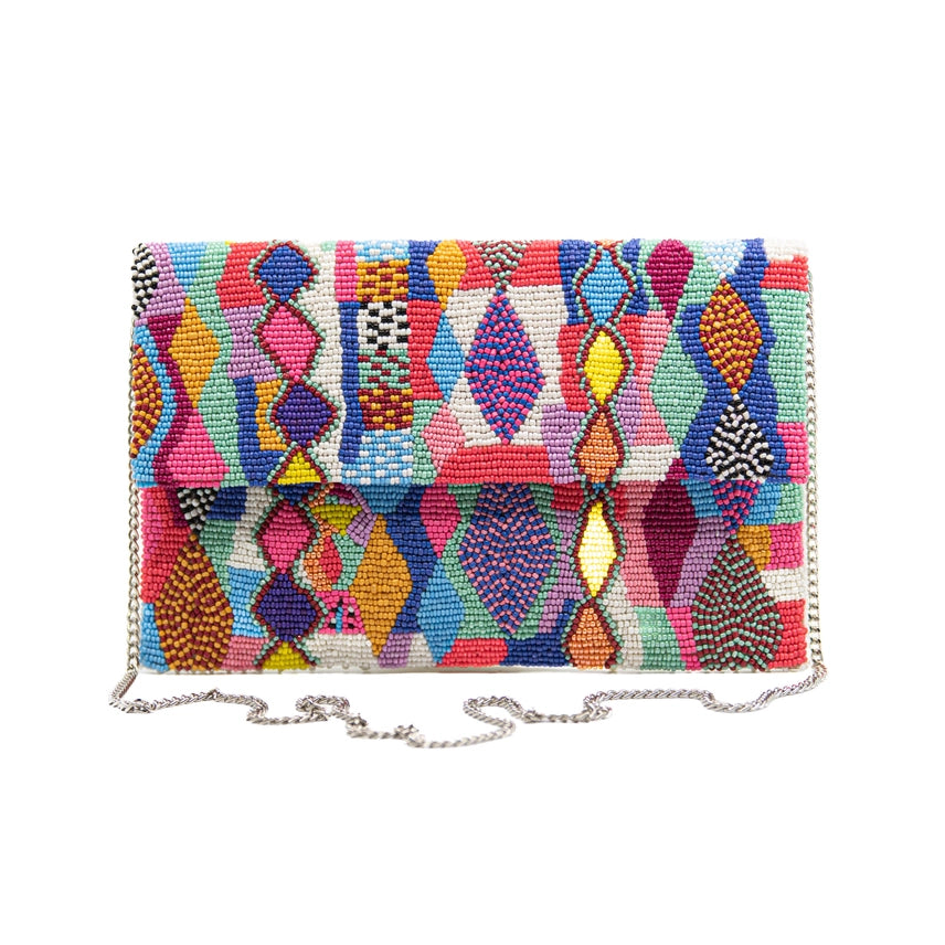 MULTICOLOR BEADED BAG