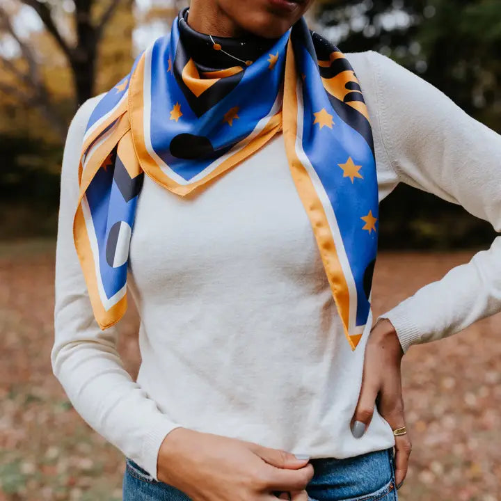 CONSTELLATION SILK SCARF