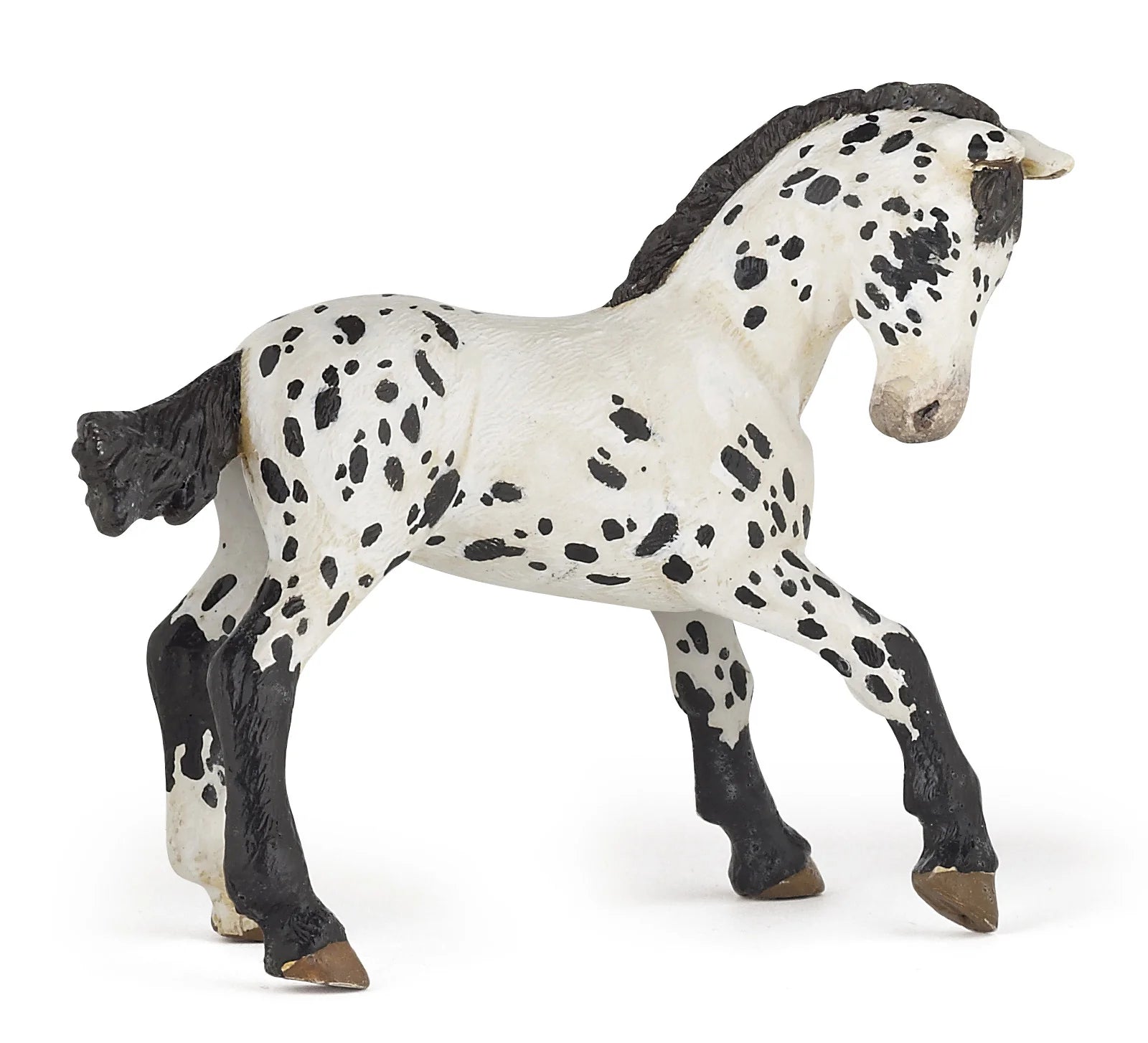 BLACK APPALOOSA FOAL FIGURINE