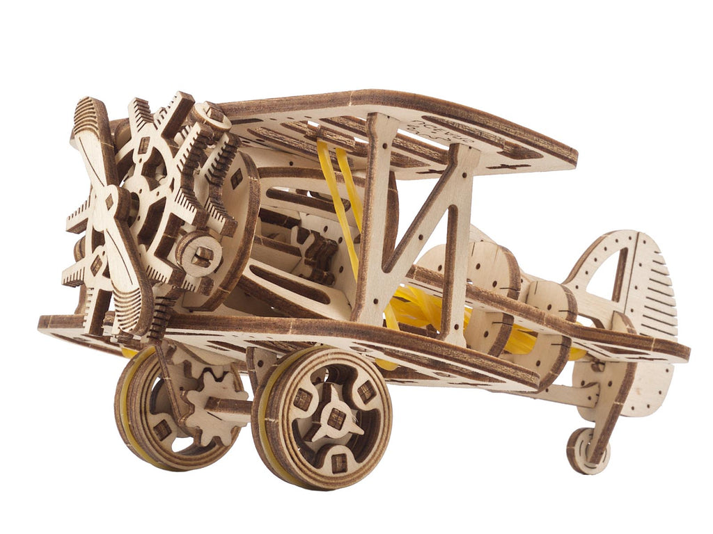 MINI BIPLANE WOODEN 3D PUZZLE