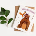 BIRTHDAY BEAR GREETING CARD