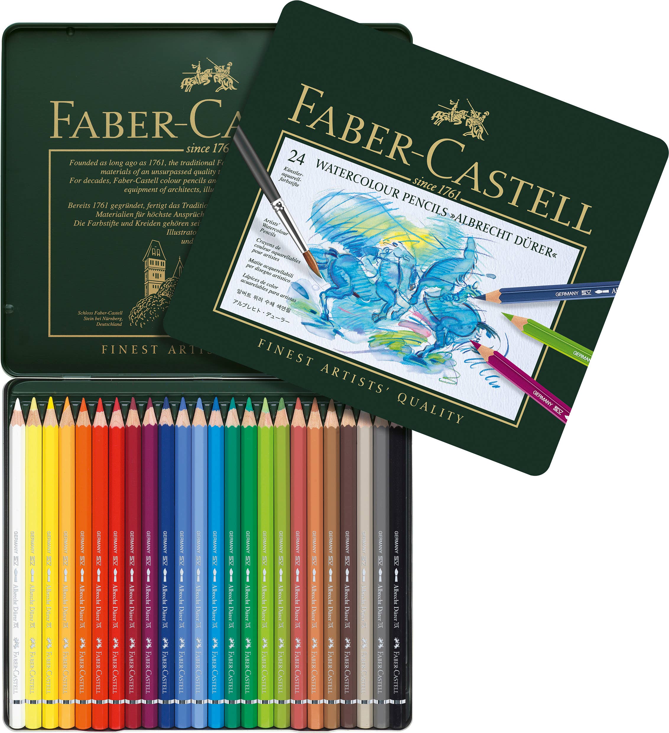 ALBRECHT DURER ARTISTS' WATERCOLOR PENCILS (TIN OF 24)