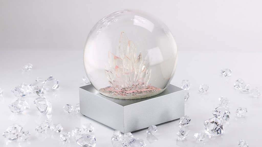 CRYSTALS SNOW GLOBE