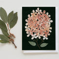 PRESSED HYDRANGEA GREETING CARD