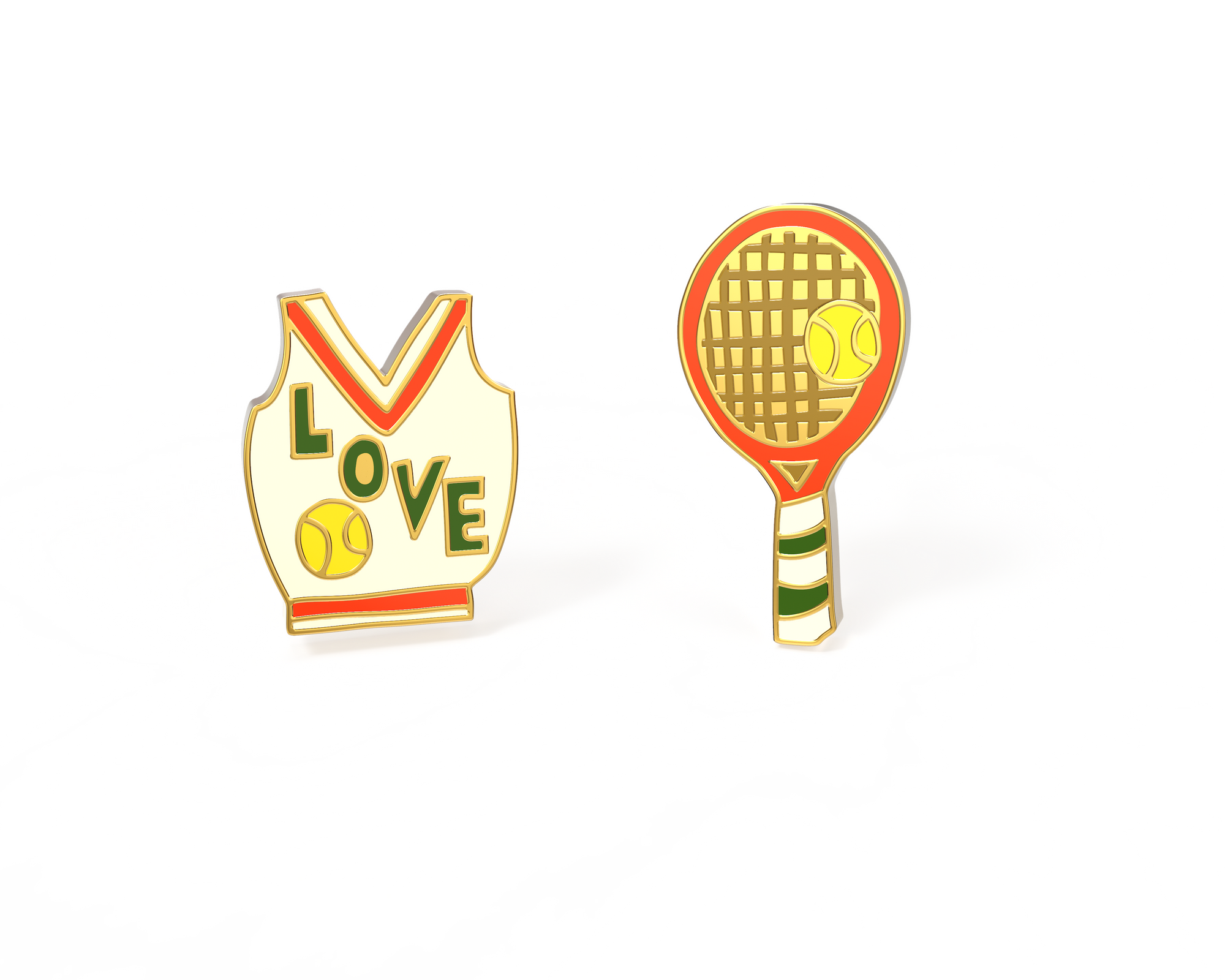 LOVE TENNIS EARRINGS