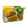 LARGE TV DINNER HAIR CLAW CLIP
