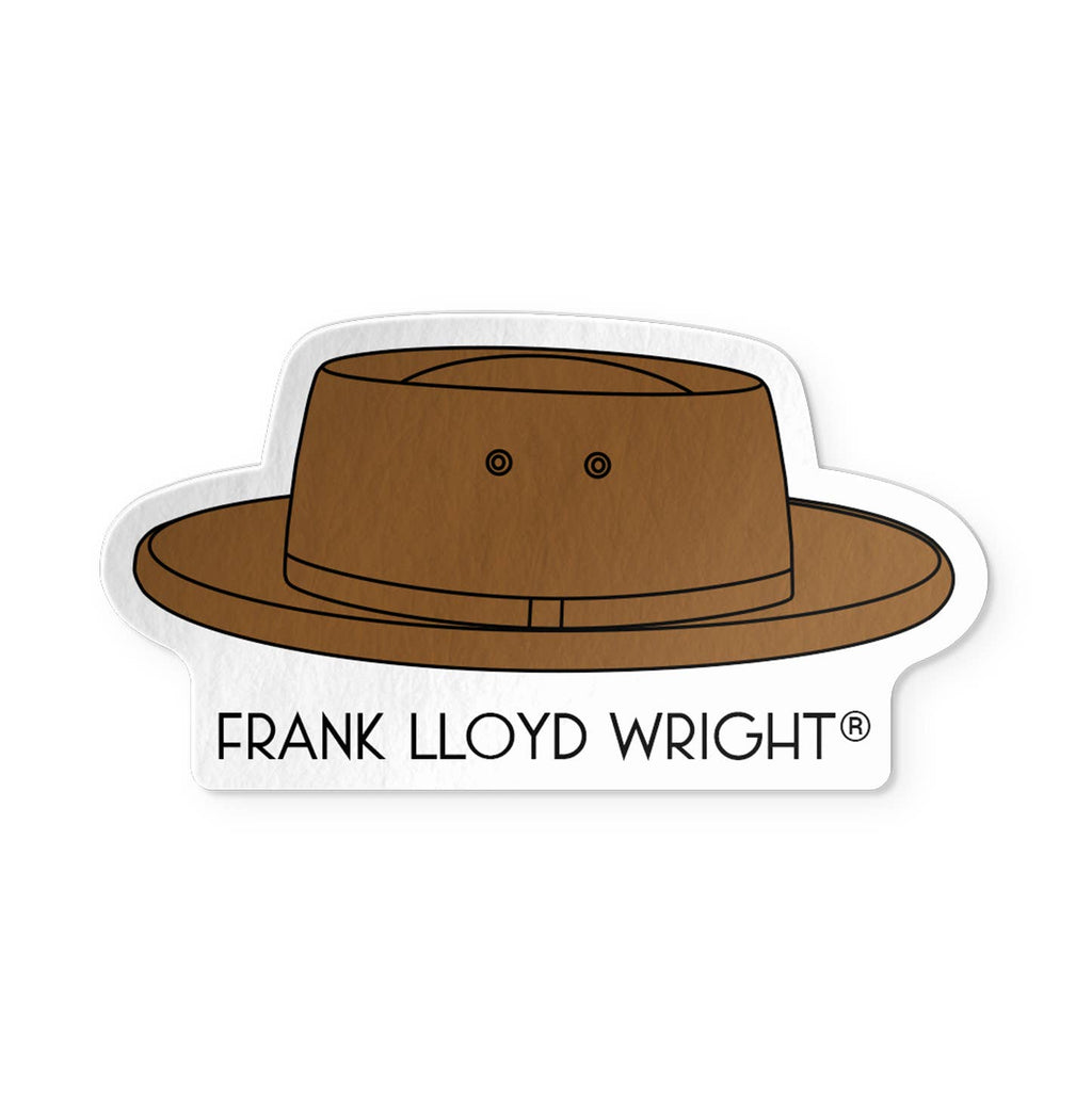FRANK LLOYD WRIGHT ICONIC HAT STICKER