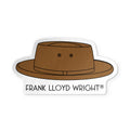 FRANK LLOYD WRIGHT ICONIC HAT STICKER