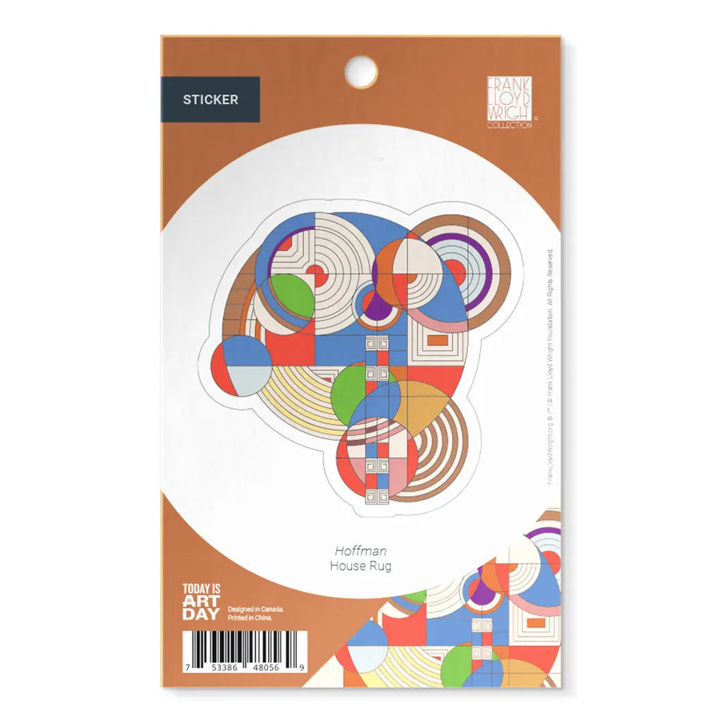 FRANK LLOYD WRIGHT HOFFMAN HOUSE RUG STICKER