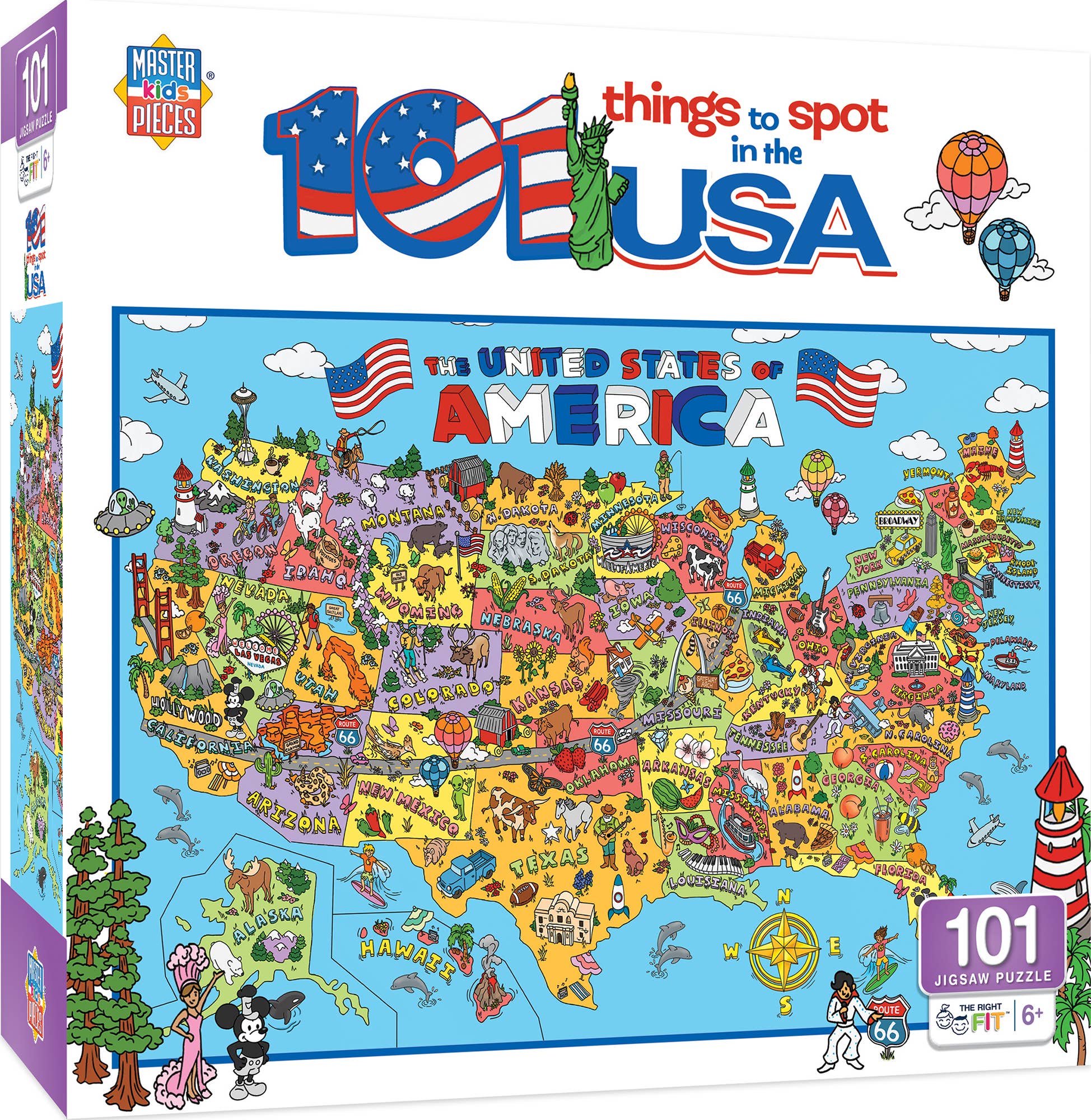 101 THINGS TO SPOT IN THE US PUZZLE (101 PIECES)