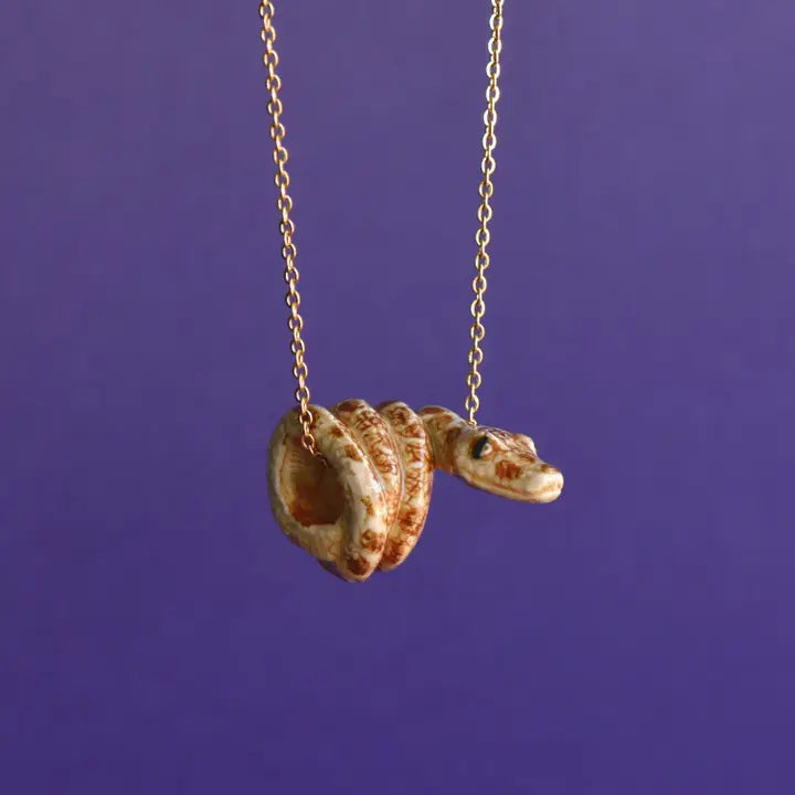 BROWN PYTHON NECKLACE