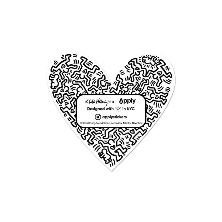 HEART BY KEITH HARING STICKER