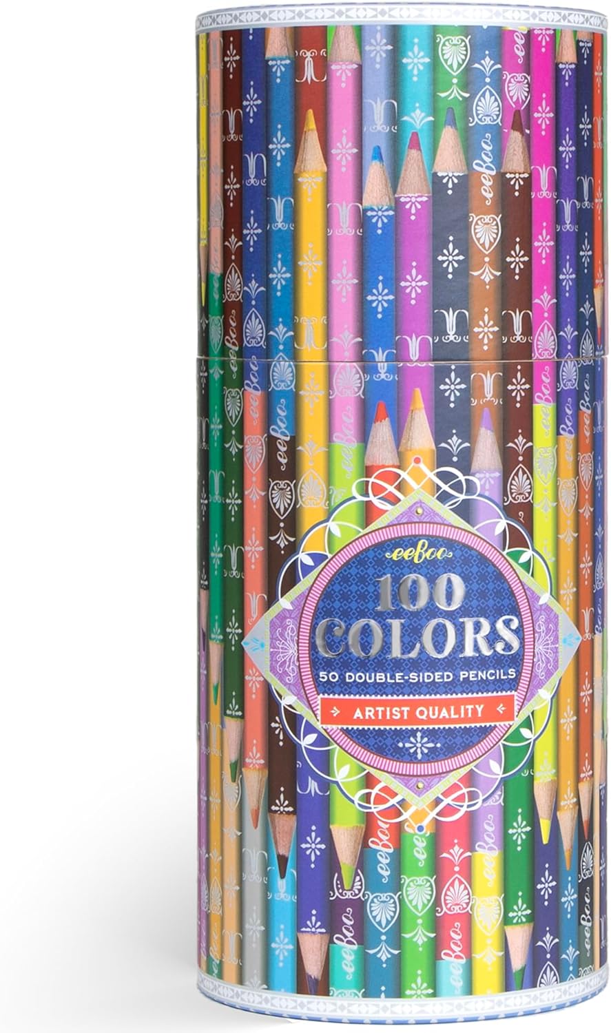 100 COLORS DOUBLE-SIDED PENCILS