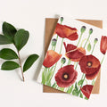 POPPIES GREETING CARD