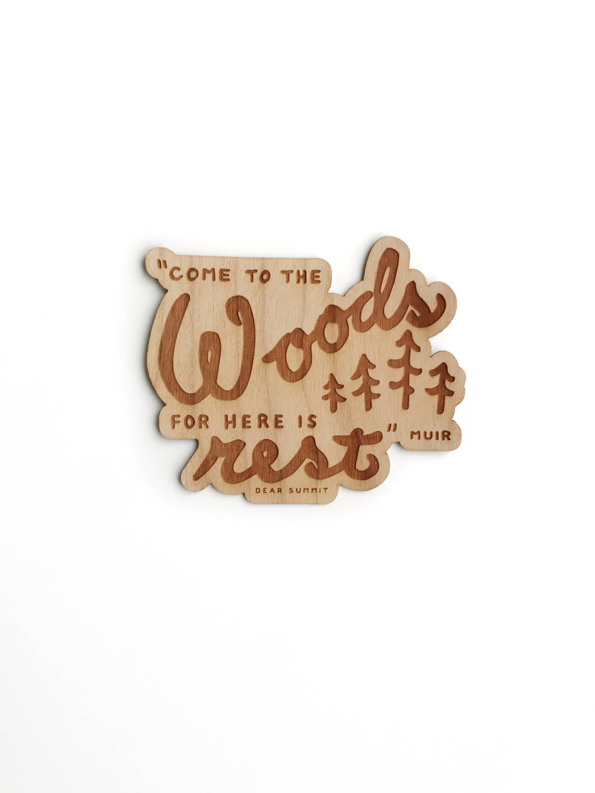 JOHN MUIR WOODEN STICKER