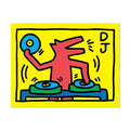 DJ DOG BY KEITH HARING STICKER
