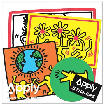 EARTH BY KEITH HARING STICKER PACK