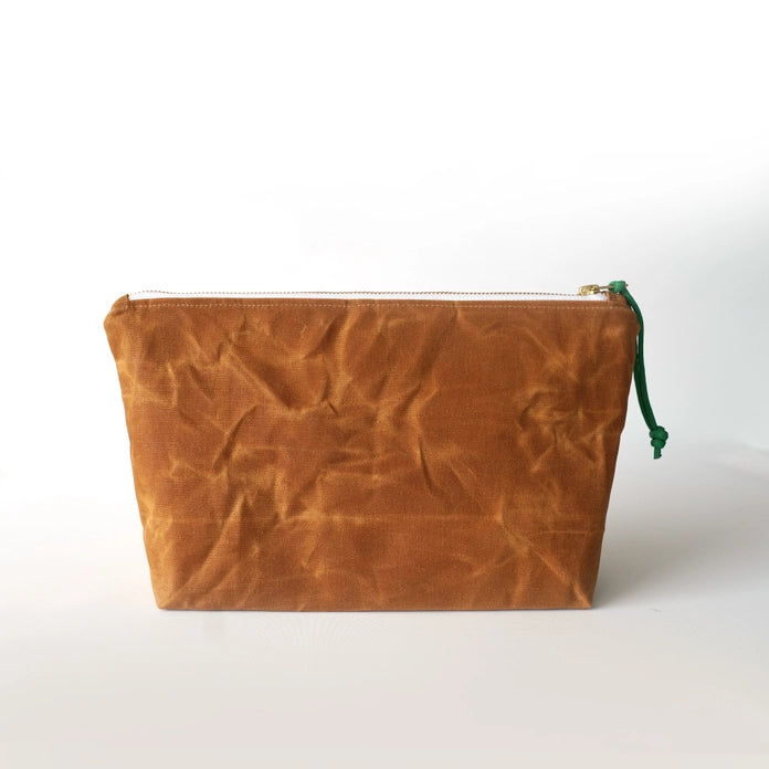 WAXED CANVAS COSMETIC BAG
