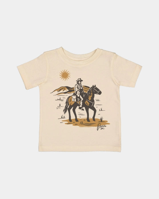 PRESS ON WESTERN KIDS TEE
