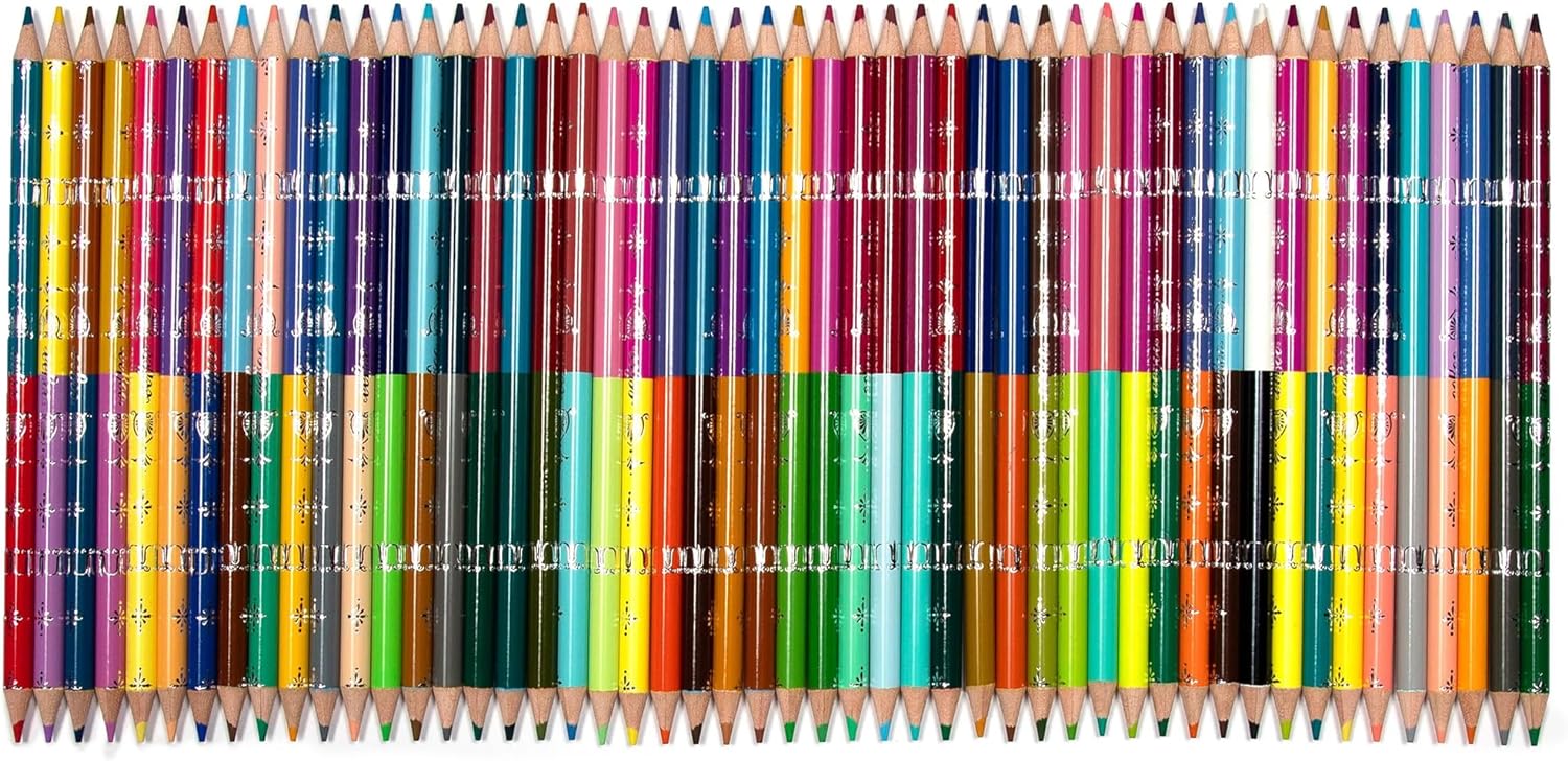 100 COLORS DOUBLE-SIDED PENCILS