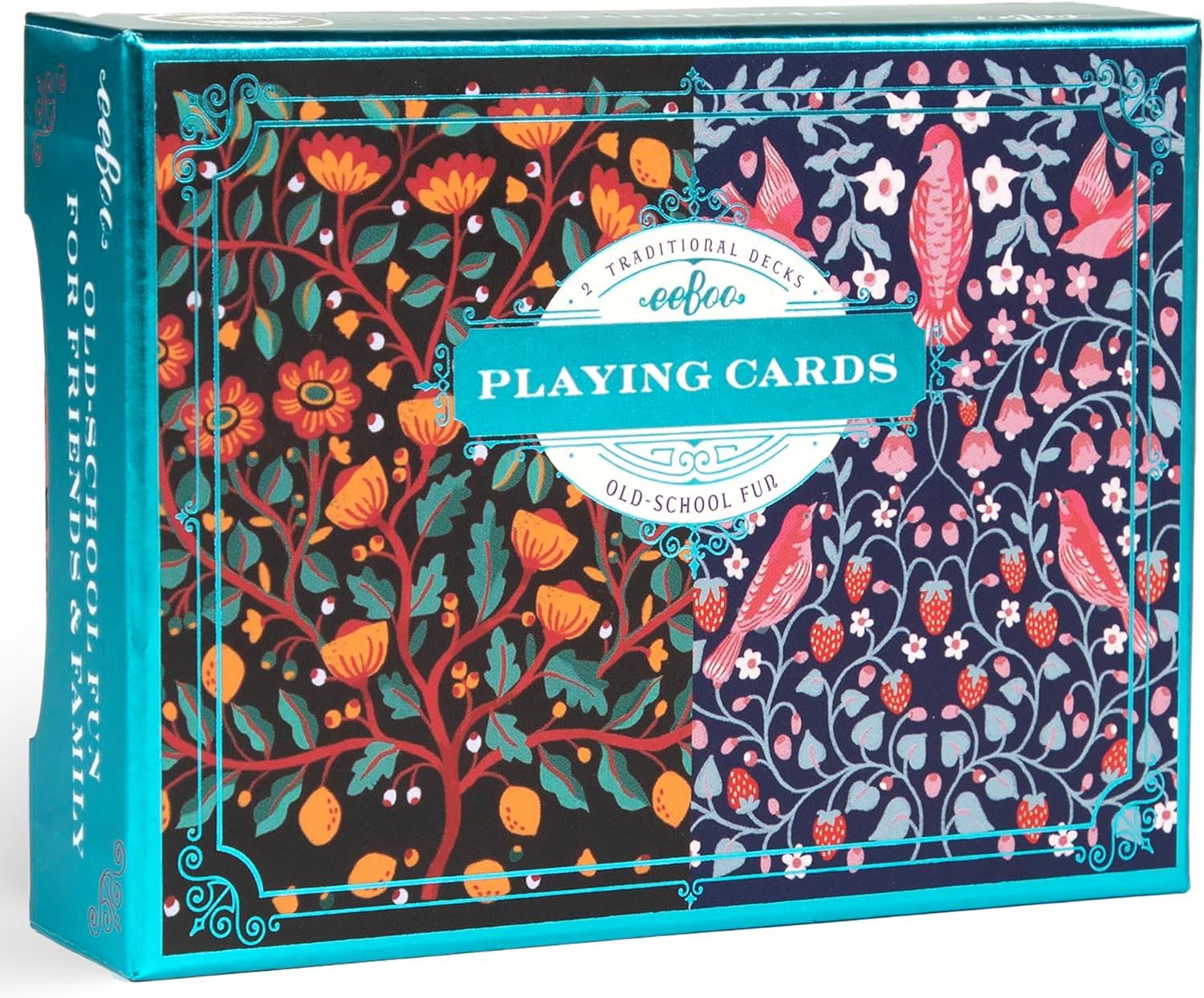 BIRDS & FLOWERS PLAYING CARDS
