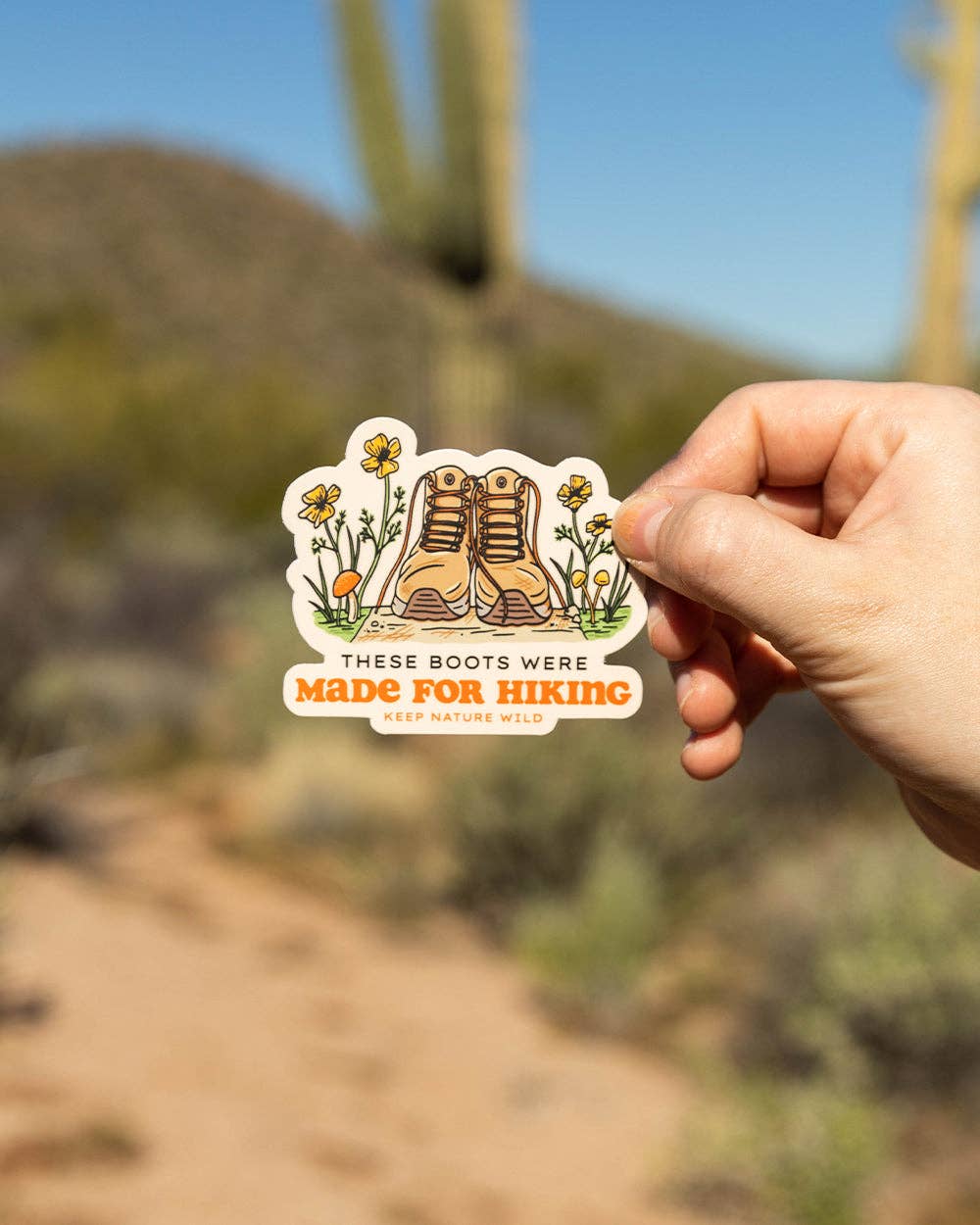 MADE FOR HIKING STICKER
