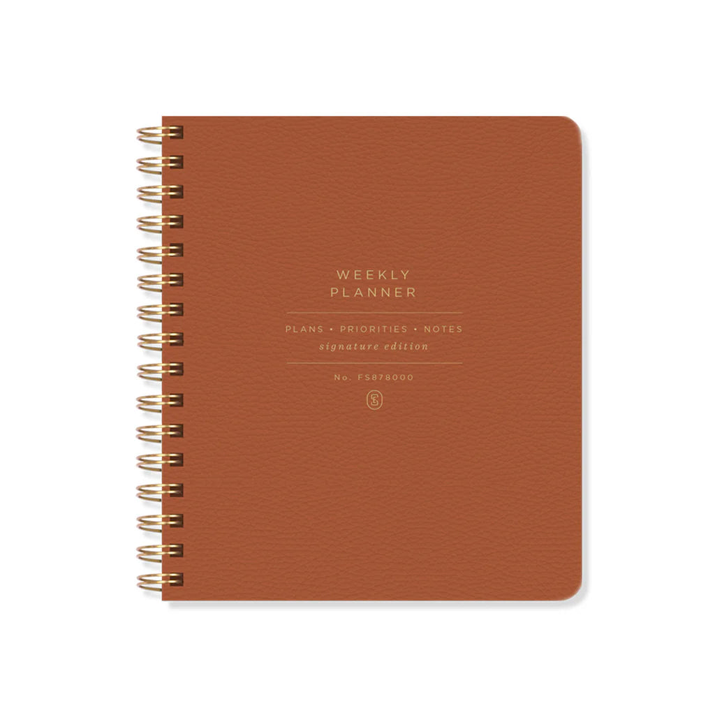 STANDARD COGNAC NON DATE WEEKLY PLANNER