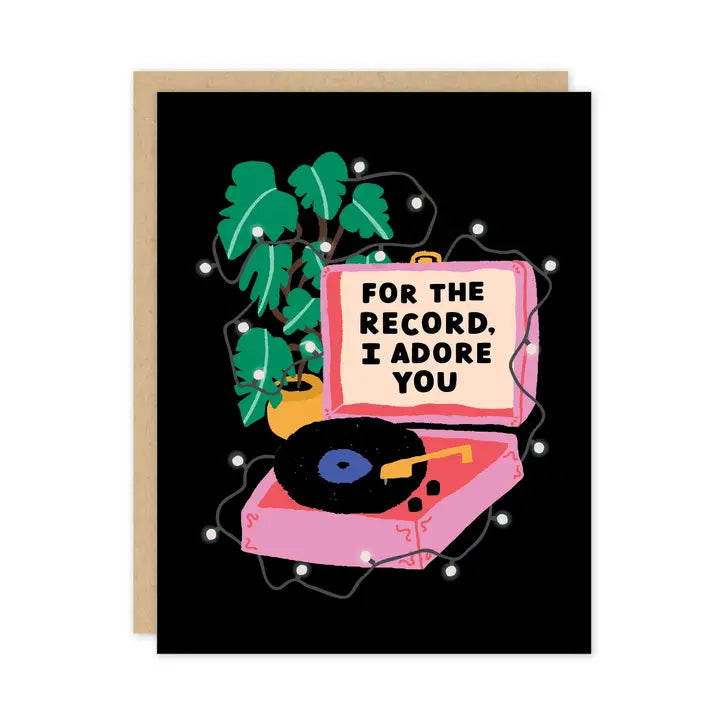 ADORE YOU RECORD CARD