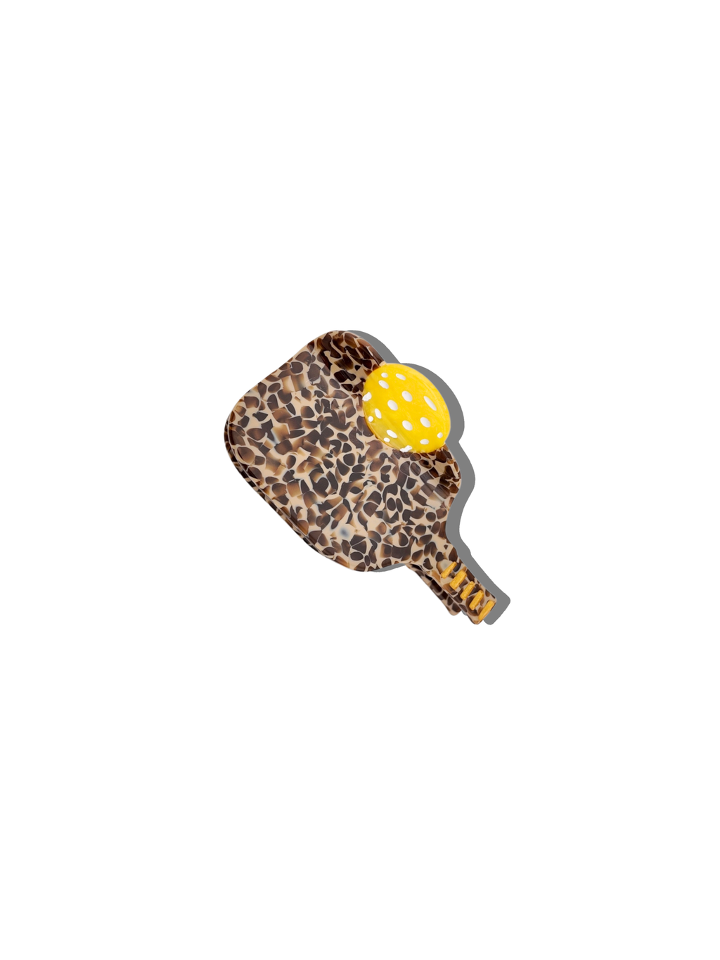 HAND-PAINTED PICKLEBALL PADDLE CLAW HAIR CLIP