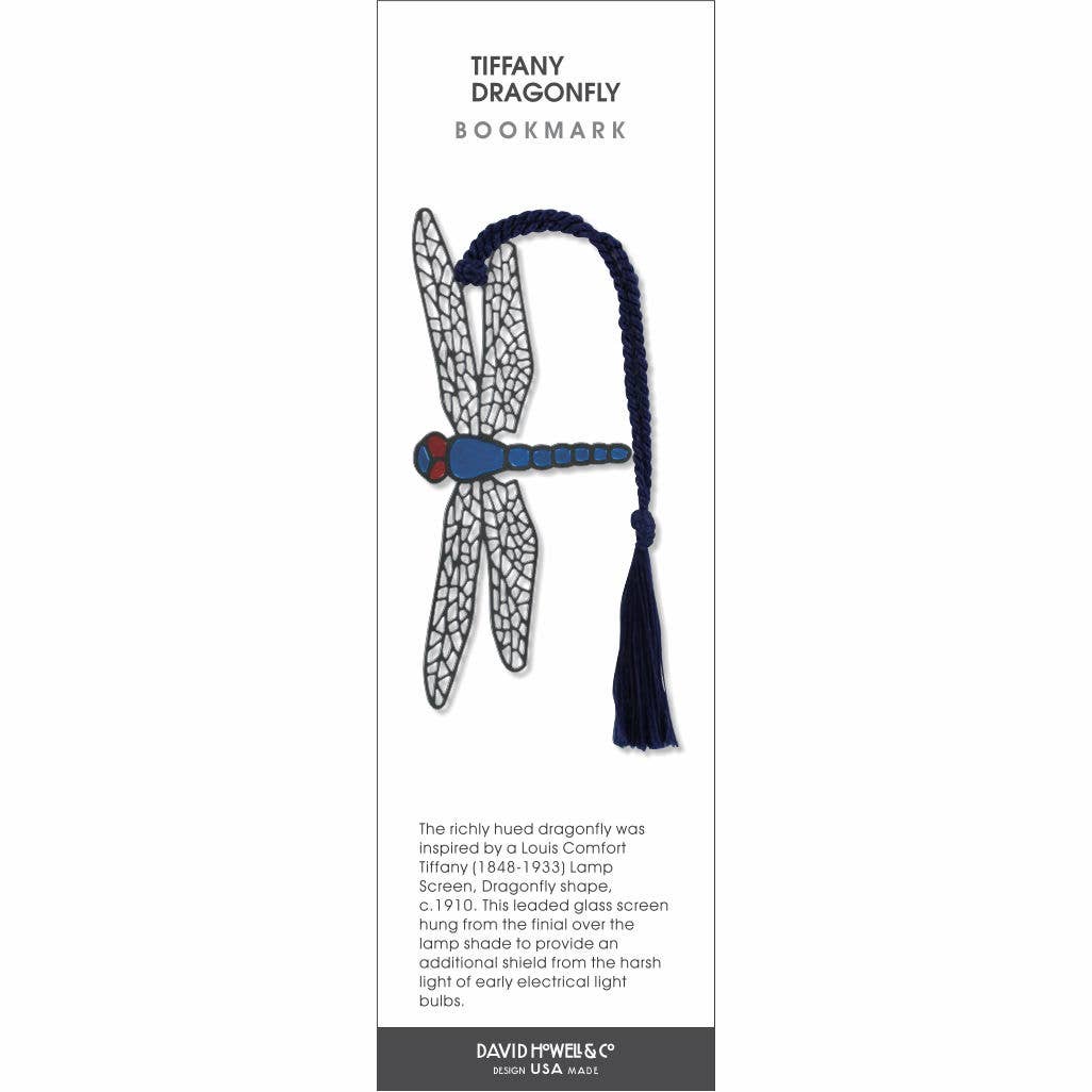 TIFFANY DRAGONFLY METAL BOOKMARK