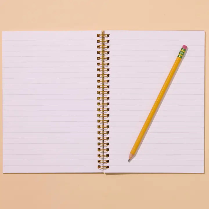 BOWS LETTERPRESS SPIRAL NOTEBOOK