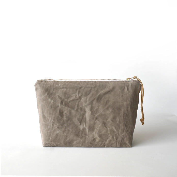 WAXED CANVAS COSMETIC BAG