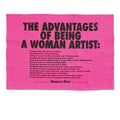 THE ADVANTAGES OF BEING A WOMAN ARTIST TEA TOWEL X GUERRILLA GIRLS