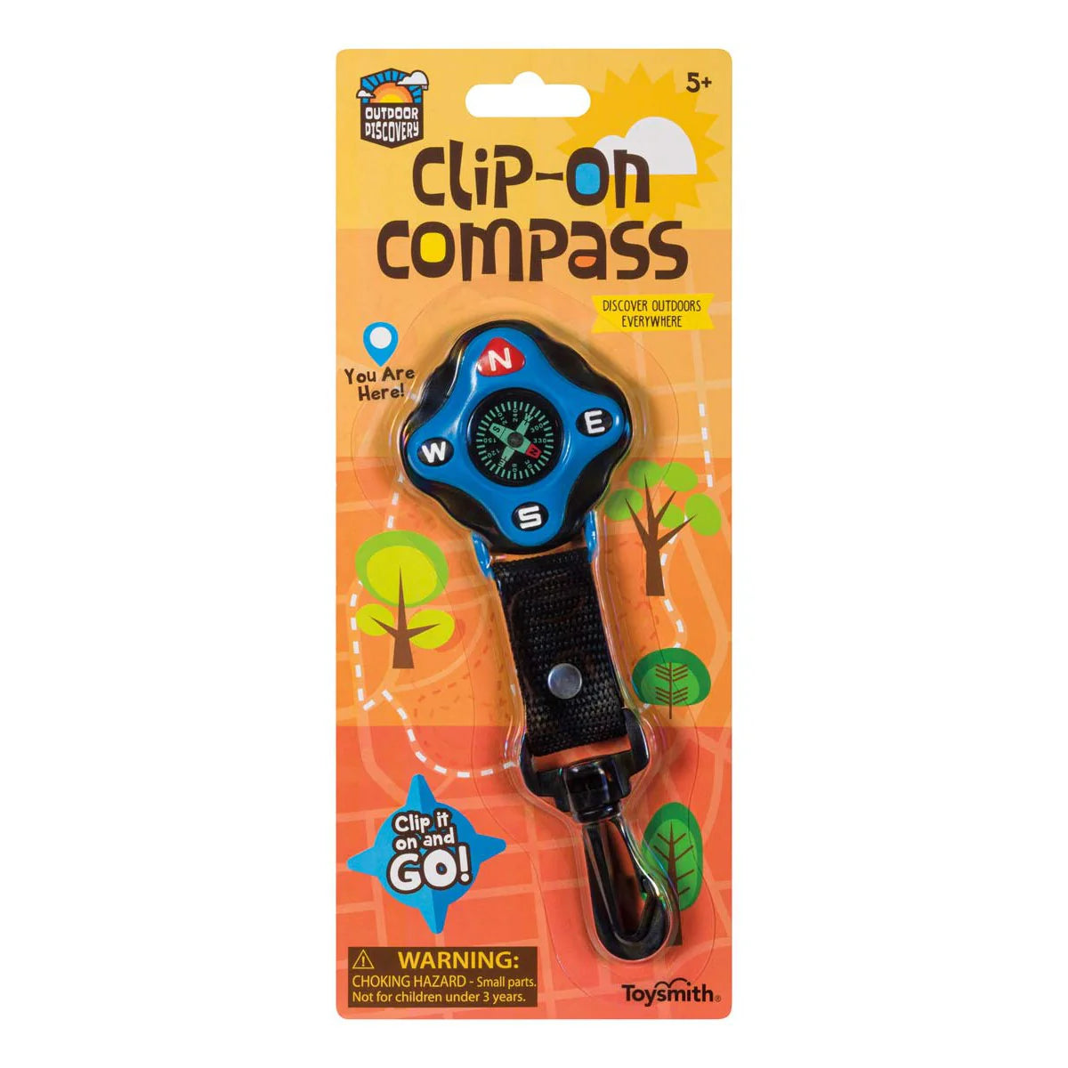 OUTDOOR DISCOVERY CLIP-ON COMPASS