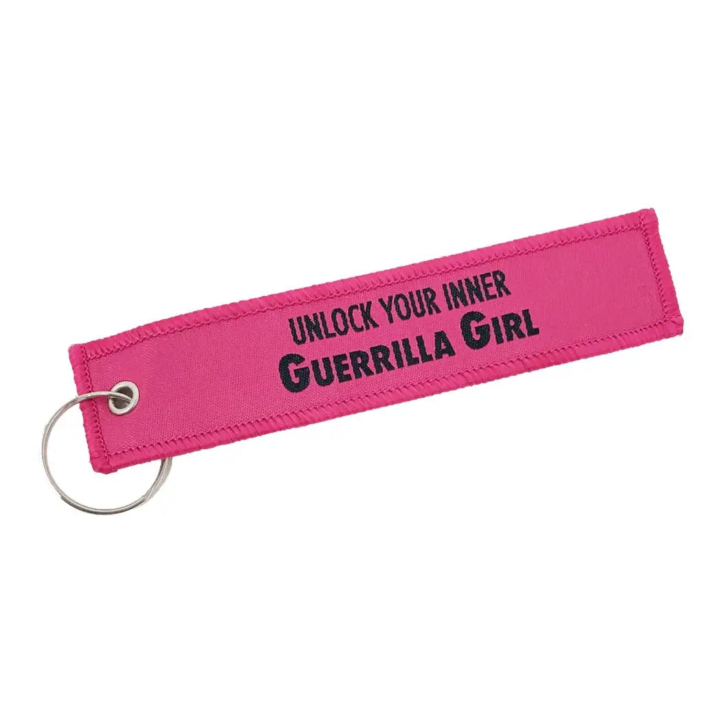 UNLOCK YOUR INNER GUERRILLA GIRL KEYRING