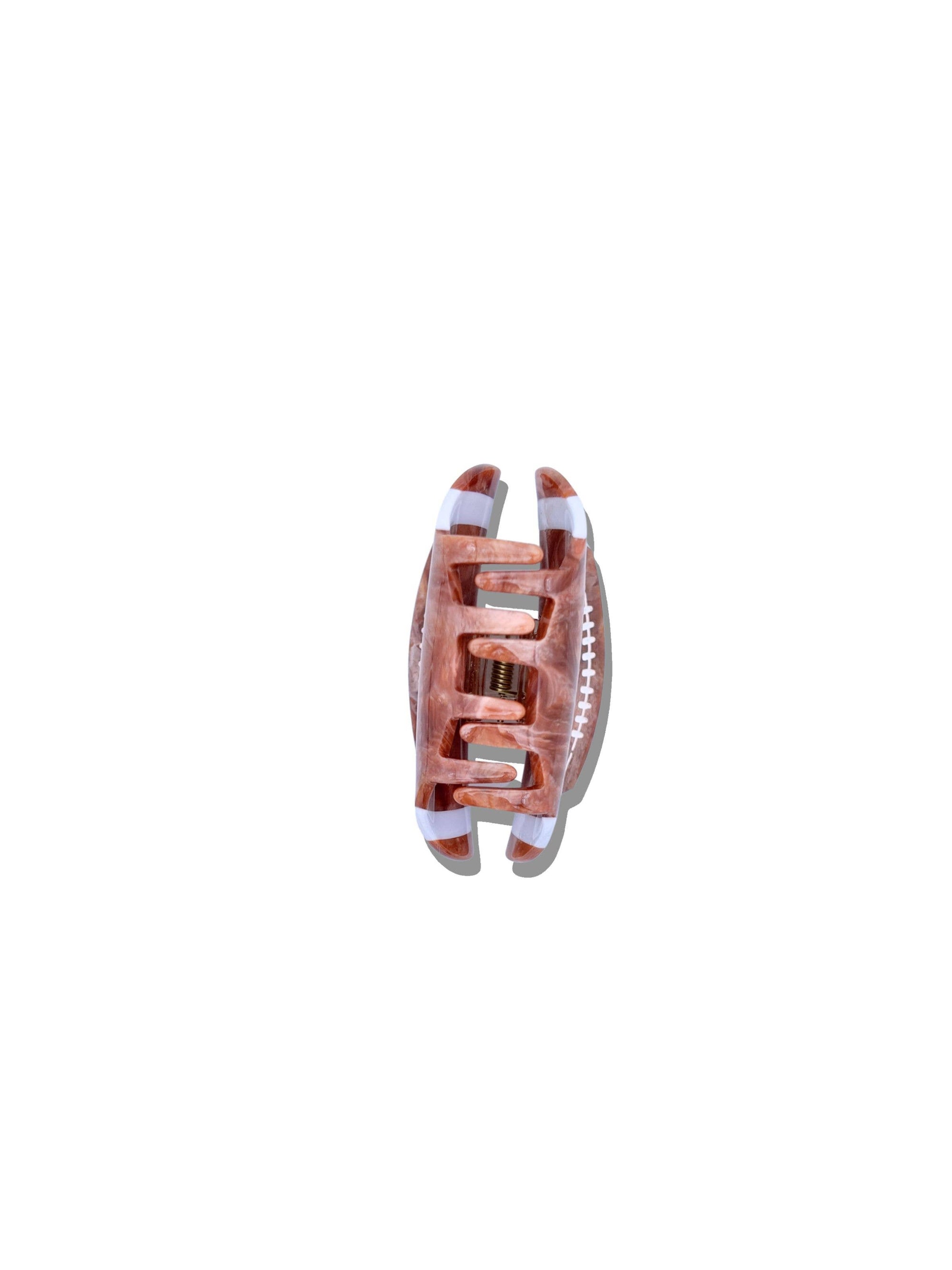 HAND-PAINTED VINTAGE FOOTBALL CLAW HAIR CLIP