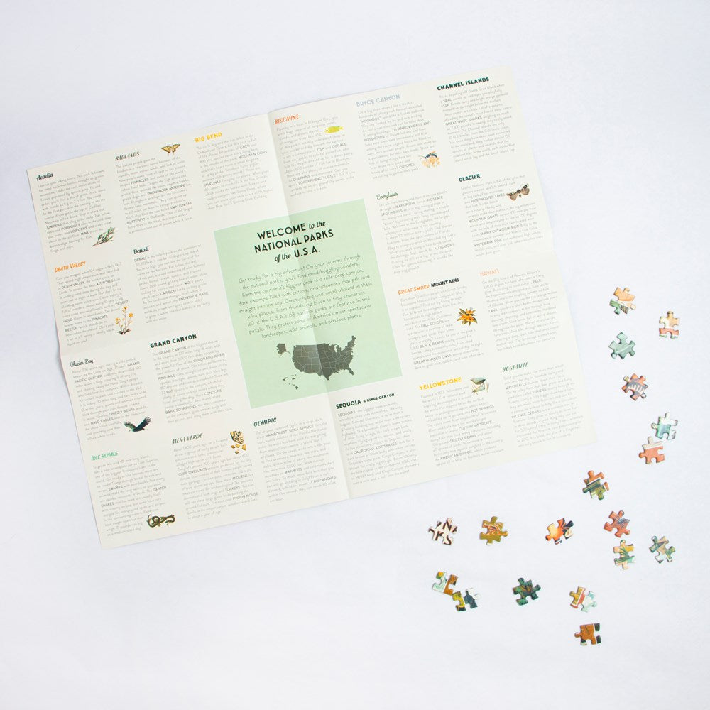 NATIONAL PARKS OF THE USA: A JIGSAW PUZZLE (500 PIECES)